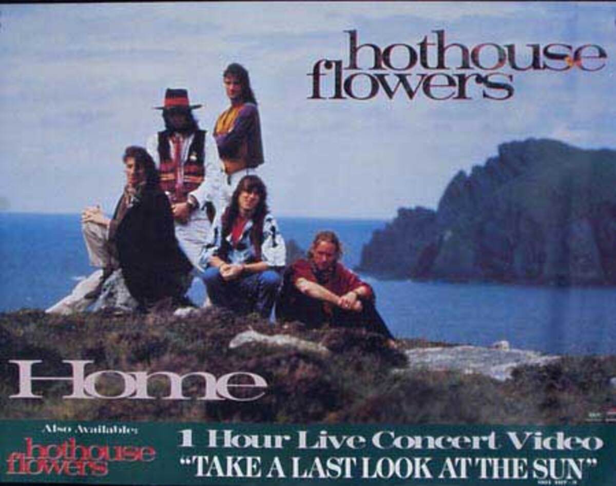Hot House Flowers Home Original Rock and Roll Poster | David