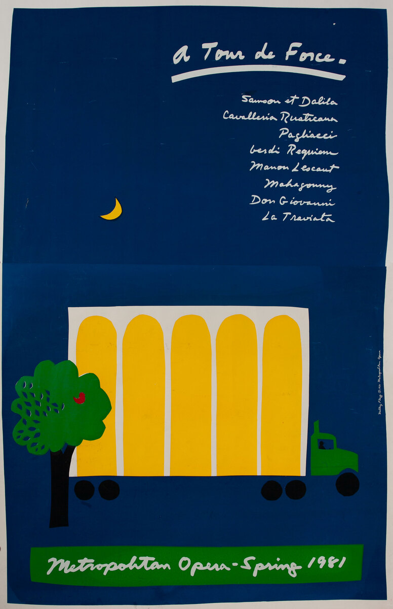 Metropolitan Opera Spring 1981 Original Advertising Poster