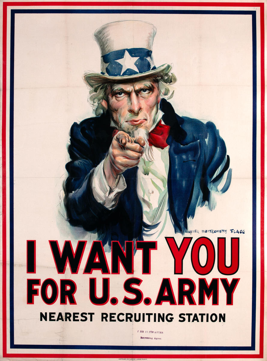 Uncle Sam I Want You Original WWI Poster 