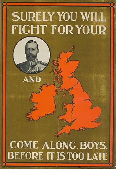 DP Vintage Posters - Surely You Will Fight For Your King and Country ...