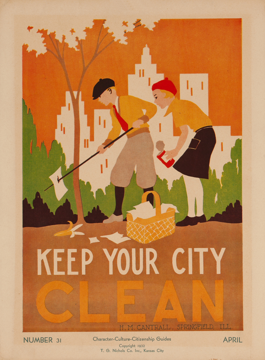 Keep Your City Clean  - Character Culture Citizenship Guides Poster #31