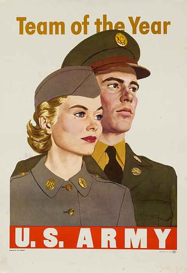 DP Vintage Posters - Team of the Year Korean War U S Army Recruiting Poster