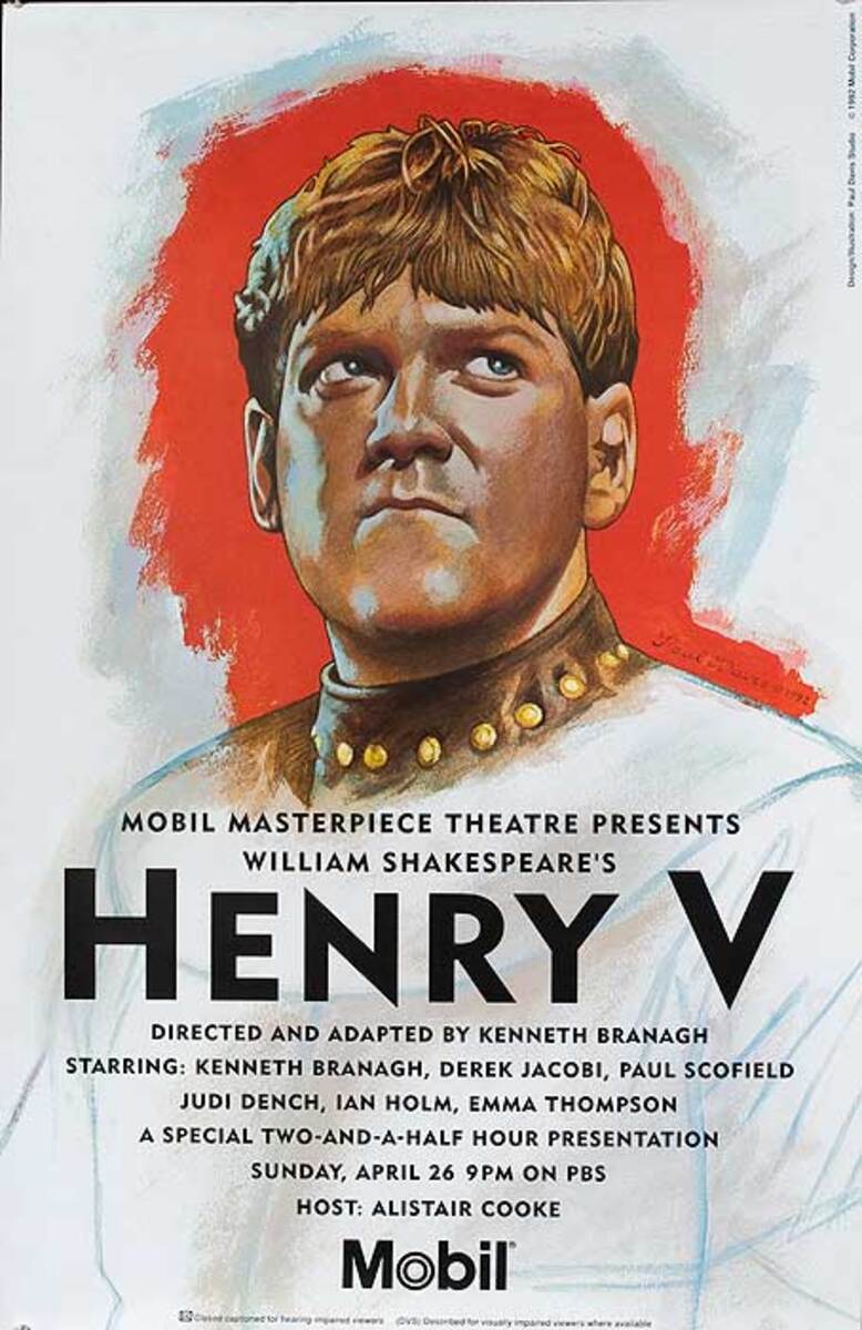 Henry V Mobil Masterpiece Theater TV Poster
