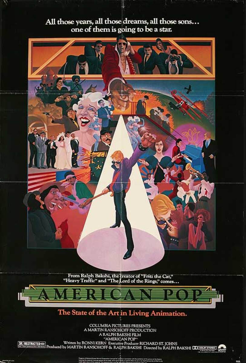 American Pop Original American 1 Sheet Movie Poster