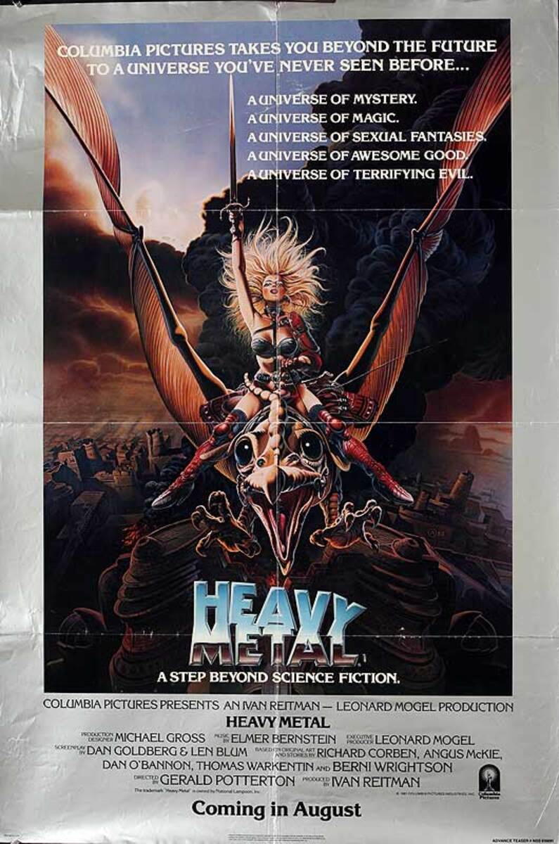 Heavy Metal Original American One Sheet Movie Poster