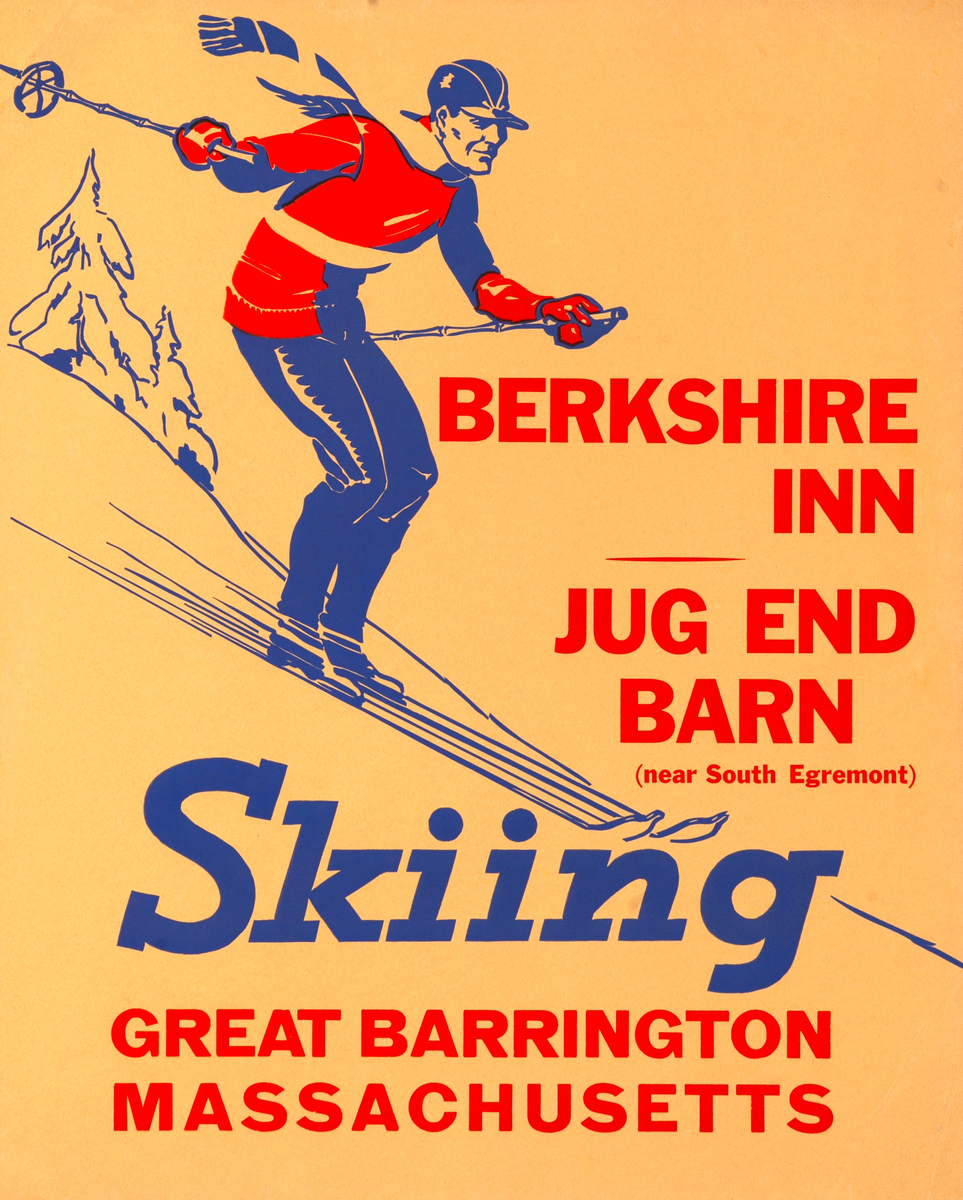 Berkshire Inn Original American Ski Poster