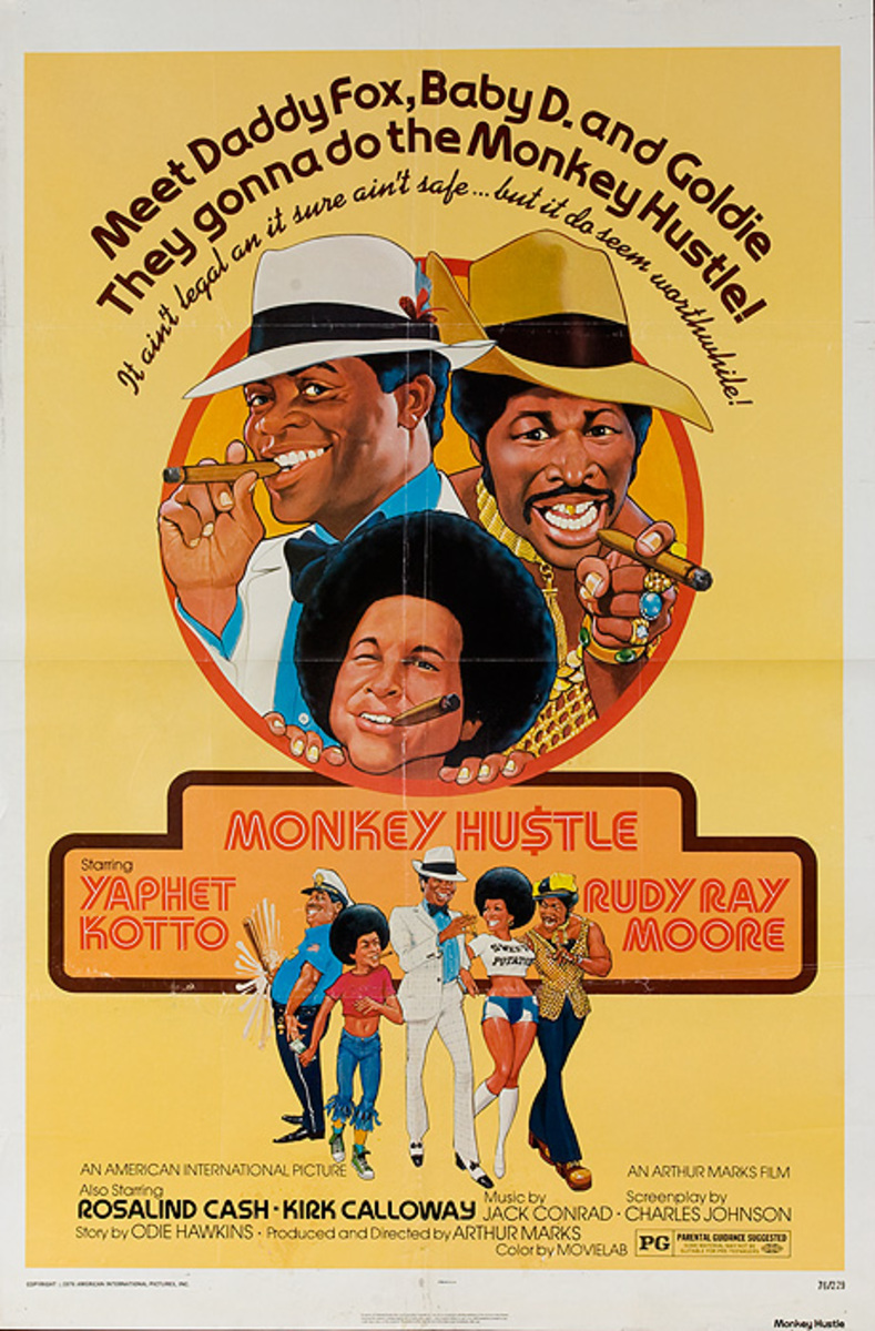 Monkey Hustle Original American Movie Poster