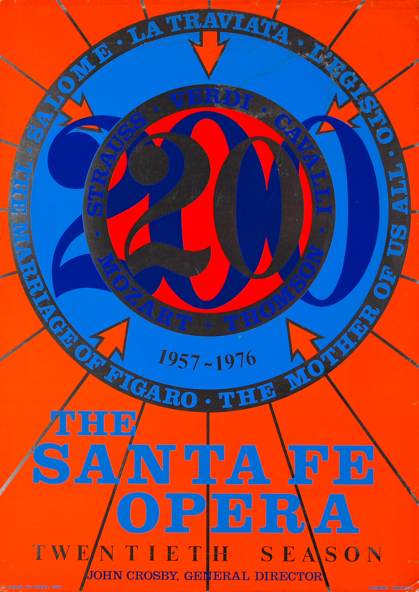 The Santa Fe Opera 20th Season Original Poster