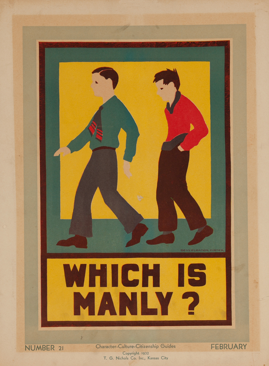 Which is Manly? Original American Citizenship Poster