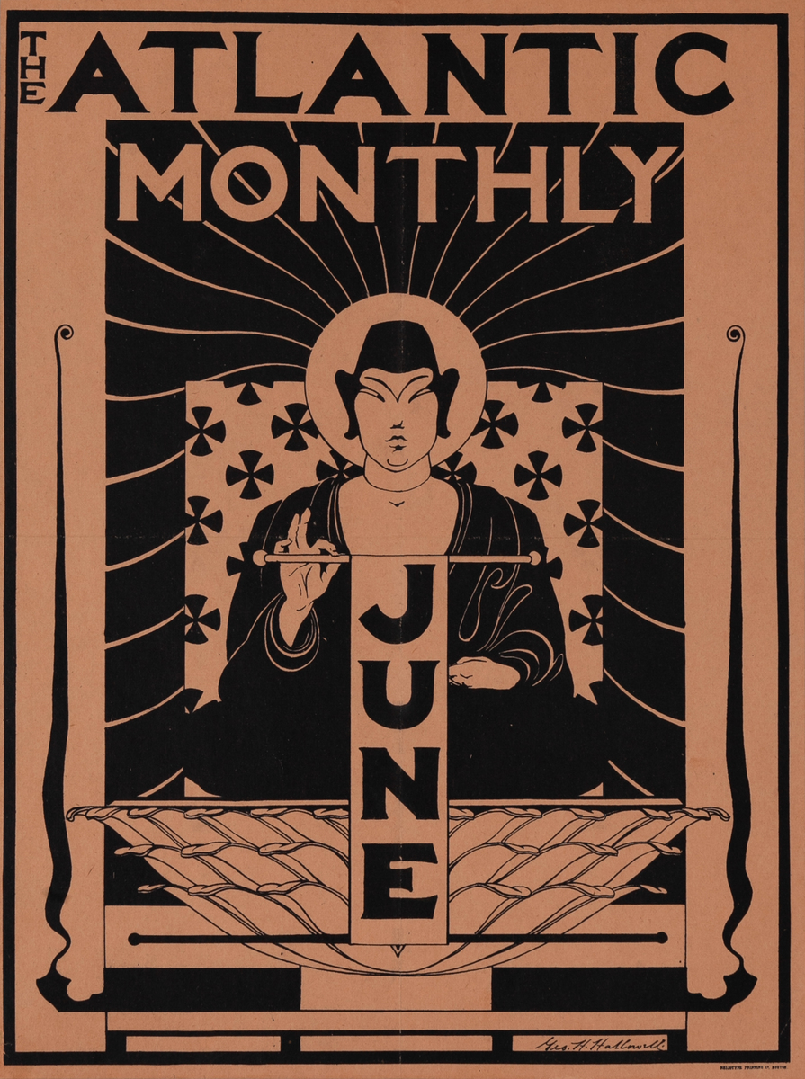Atlantic Monthly June Original American Literary Poster