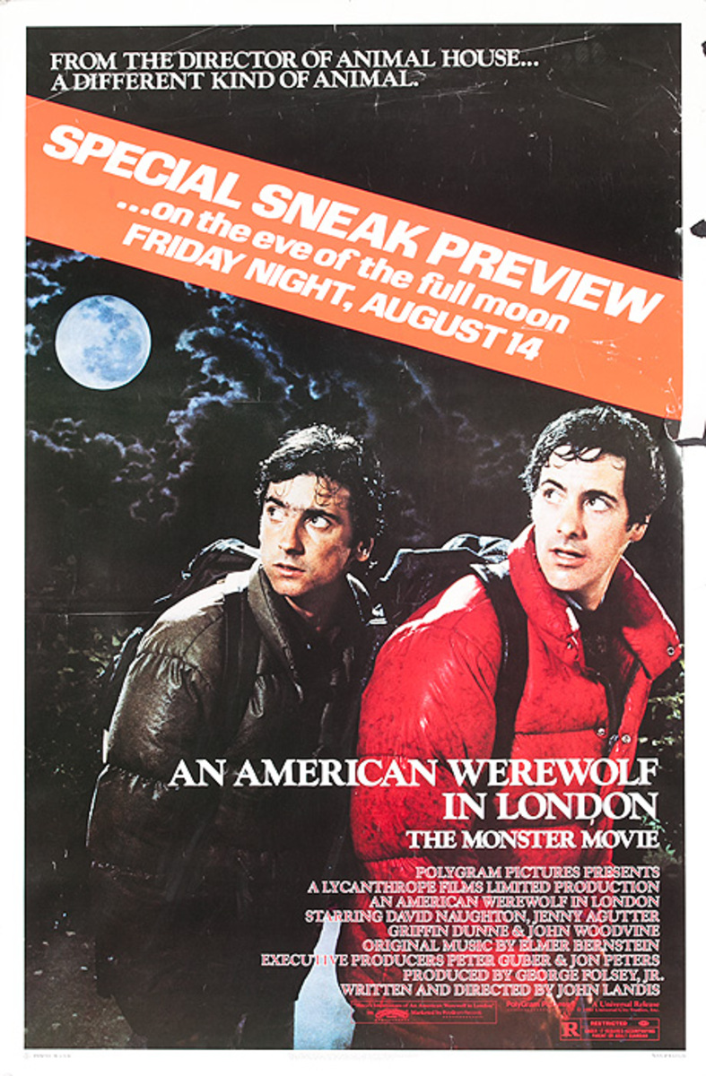 An American Werewolf in London Original American Movie Poster